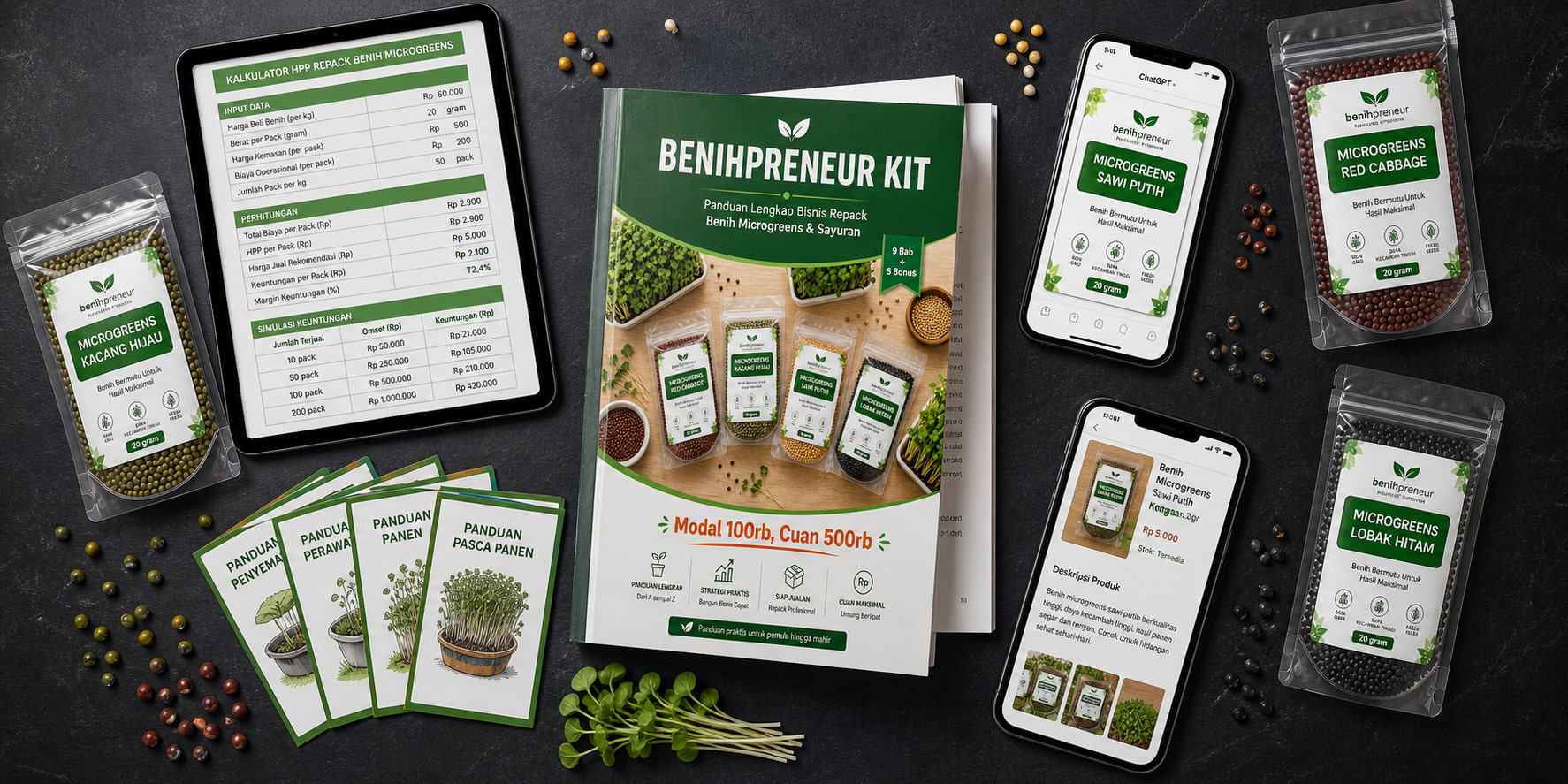 Paket lengkap Benihpreneur Kit